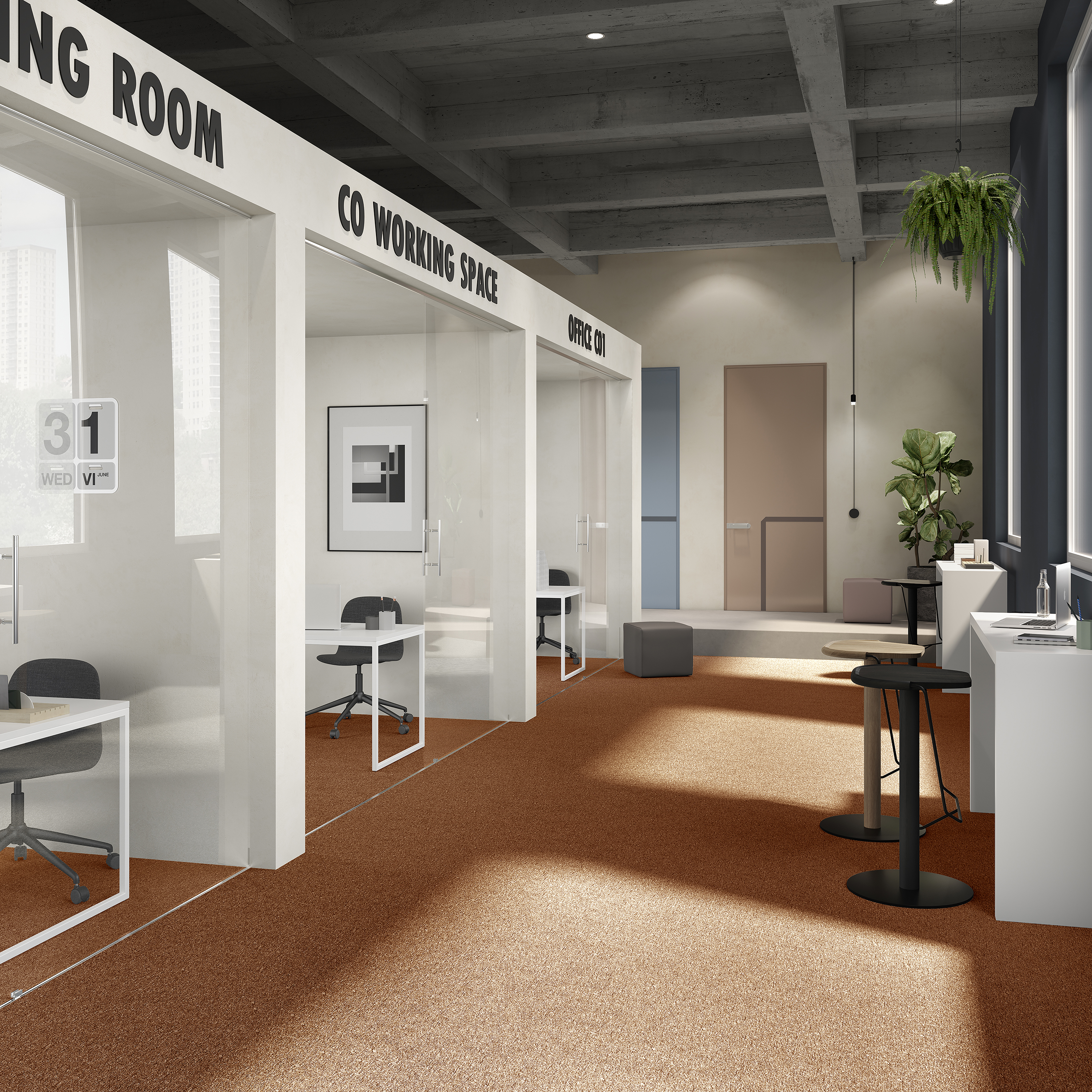 Ковровая плитка Medusa Tile 84 (500*500*5 мм) — купить в Сыктывкаре