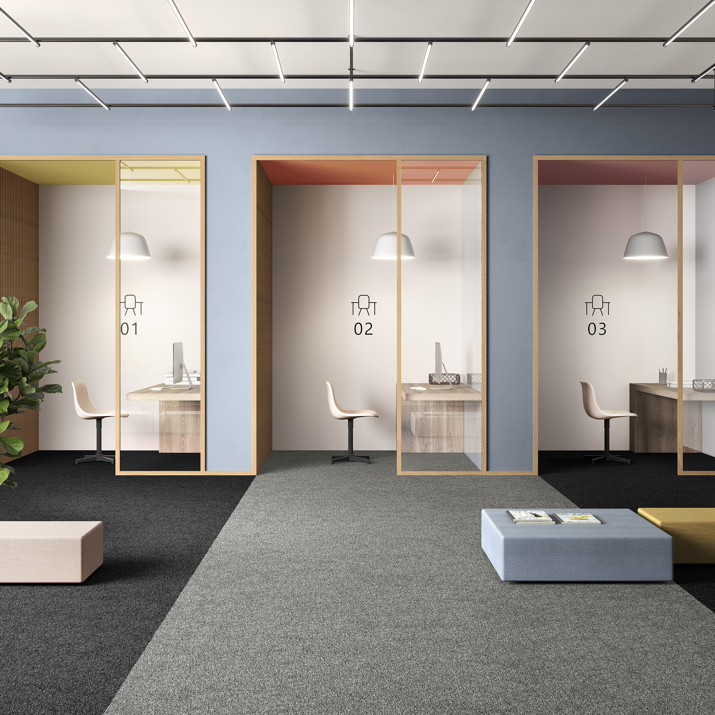 Ковровая плитка Medusa Tile 94 (500*500*5 мм) — купить в Сыктывкаре