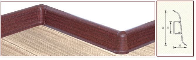 Плинтус "Идеал" пластиковый Комфорт Клен (2500*22*55 мм) — купить в Сыктывкаре